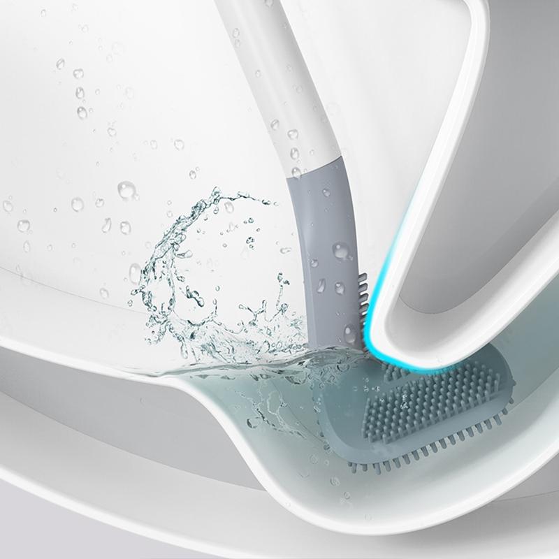 BowLift | Longer Handle Flexible Silicone Golf Toilet Brush