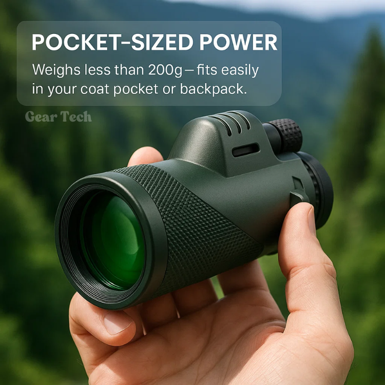 BowLift | Compact 600x Ultra-Zoom Monocular | HD Lens, Lightweight & Perfect for Hiking, Birdwatching, and Sports Events