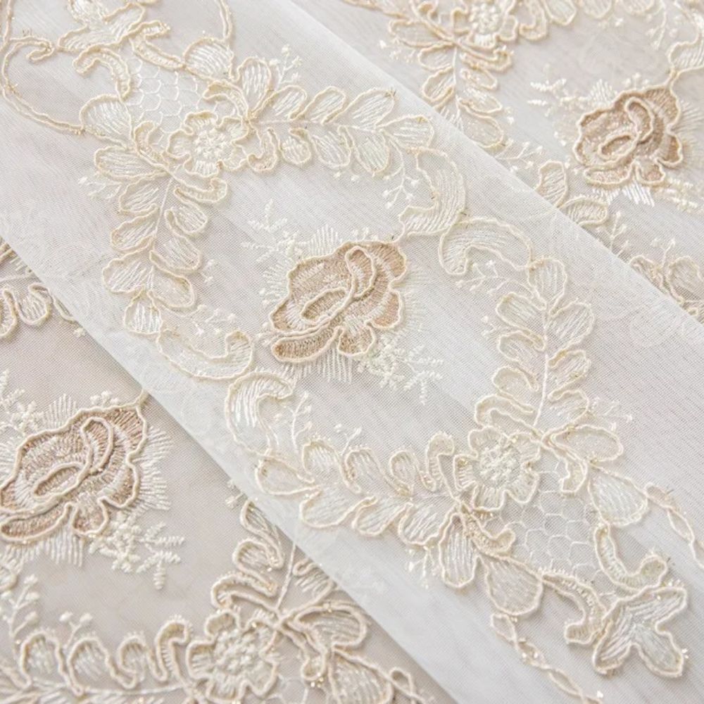 BowLift | Elyvia Embroidered Classic Sheer Lace Curtain