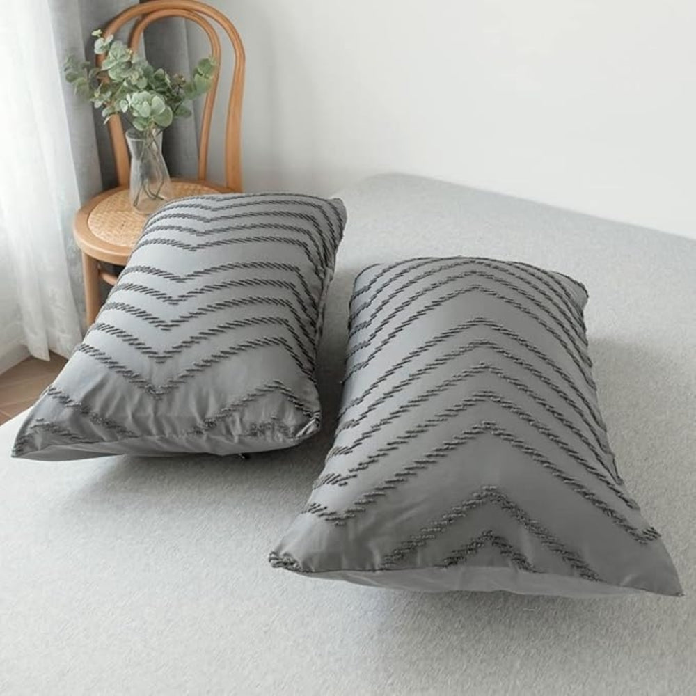 BowLift | Chevron Plush Quilt Cover | 3pcs Set