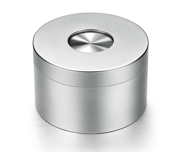 BowLift | Portable Desktop Stainless Steel Windproof Ashtray with Rotating Lid, Fully Enclosed and Anti-odor Design, for Home Use & Decoration