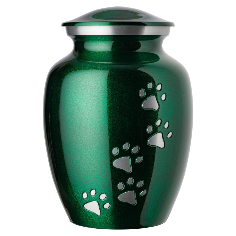 PawEternal • Hand-Carved Aluminum Pet Cremation Urn