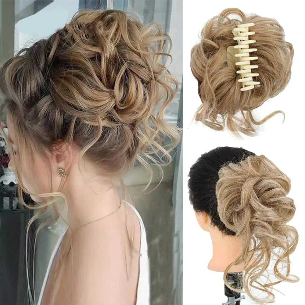 BowLift | Curly Hair Bun – Clip-in Hair Piece with Volume and Natural Look