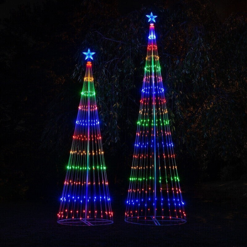 BowLift | Christmas – Multicolored LED-animated Outdoor Christmas Tree Light Show