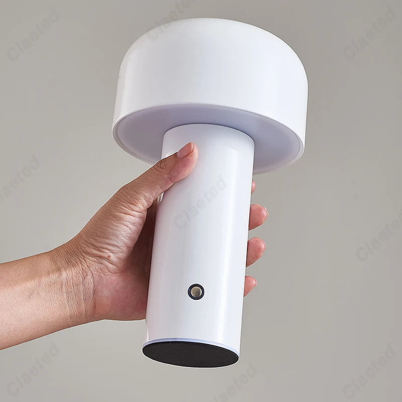BowLift | Italian Designer Mushroom Table Lamp Night Light - Portable Cordless Touch Lamp