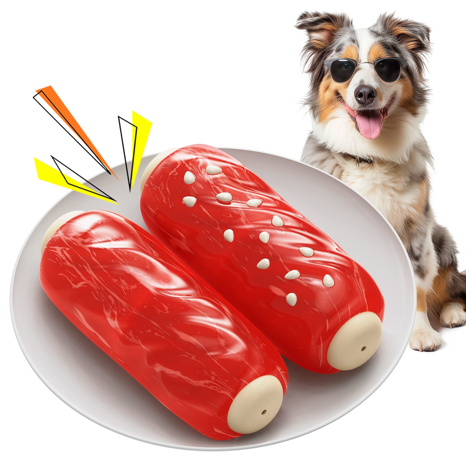 Treat-Dispensing Chew Stick – Sound & Dental Toy for Dogs