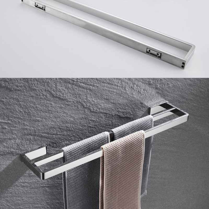 BowLift | 5-piece modern bathroom accessories as single item or in set Polished chrome bathroom set