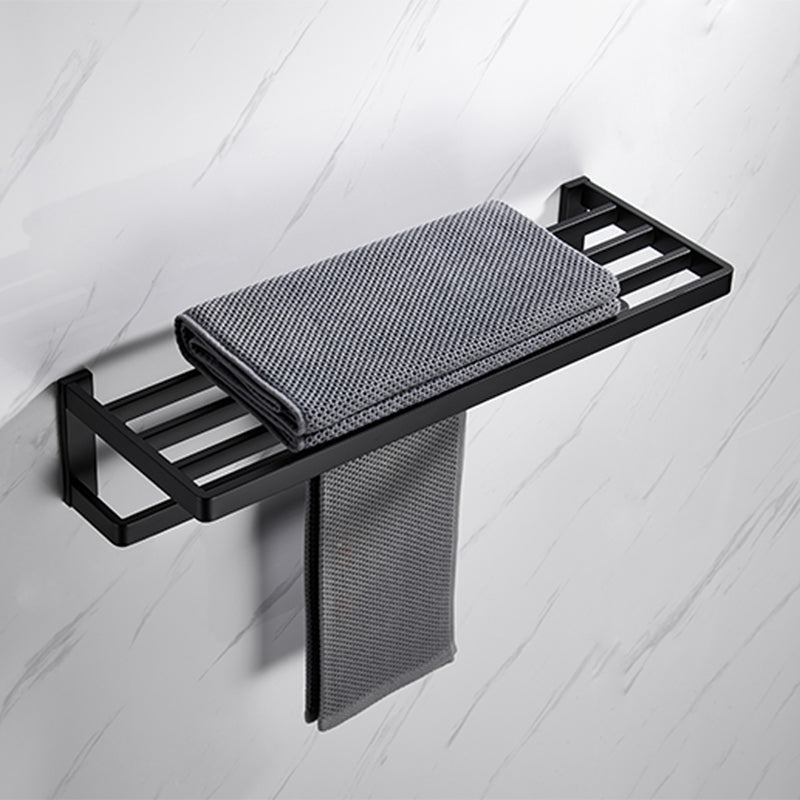 BowLift | Matt Black 5-piece modern bathroom accessory as a single item or as a set with towel bar