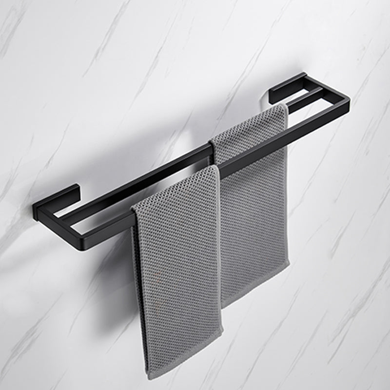 BowLift | Matt Black 5-piece modern bathroom accessory as a single item or as a set with towel bar