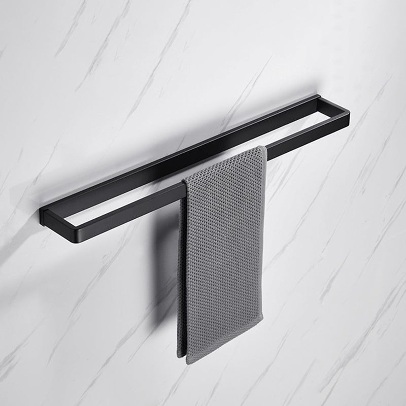 BowLift | Matt Black 5-piece modern bathroom accessory as a single item or as a set with towel bar