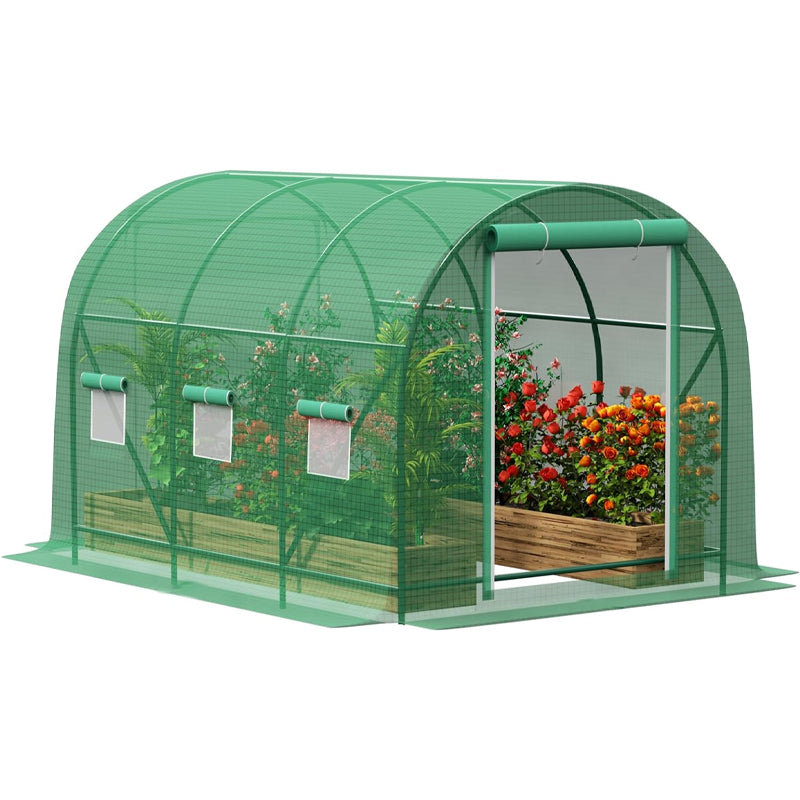 BowLift | 12×6.6×6.6FT Greenhouse Heavy Duty Walk-in Tunnel Greenhouse Galvanized Frame Plant Hot House