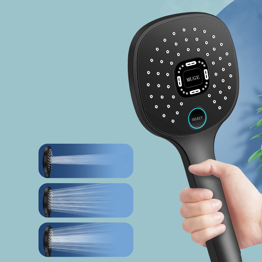 BowLift | Contemporary Handheld Supercharged Shower Head Square Metal Spray Head