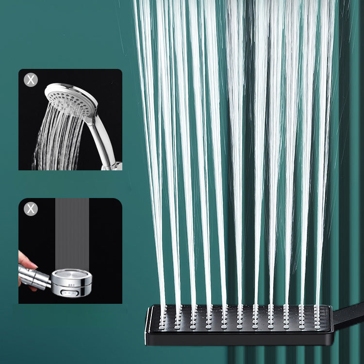 BowLift | Contemporary Handheld Supercharged Shower Head Square Turbo Spray Head