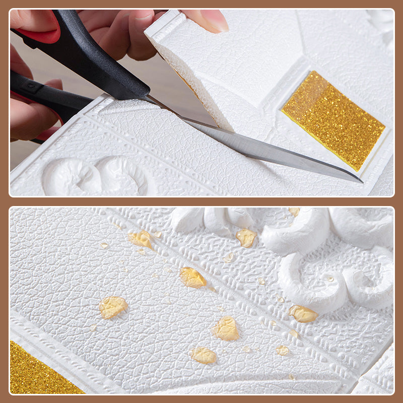 BowLift | Dreamy Style Pearl Wall Paneling PVC Wall Access Panel Peel and Stick Wall Tile