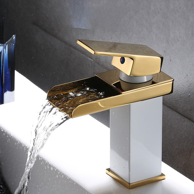 BowLift | Basin Waterfall Outlet Single Lever Tap with LED Light