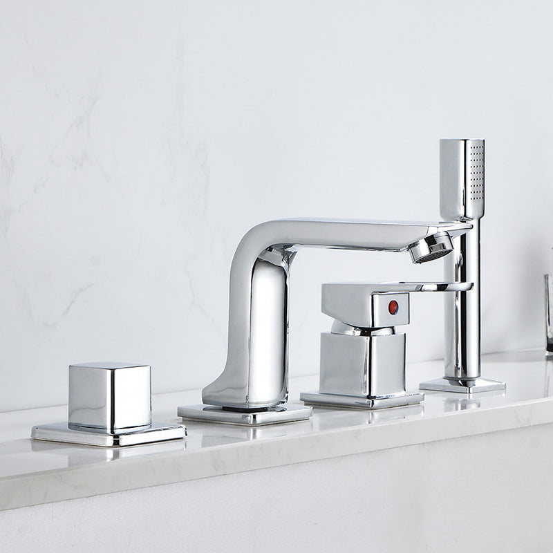 BowLift | Bathroom faucet lever handle brass handheld shower sink faucet