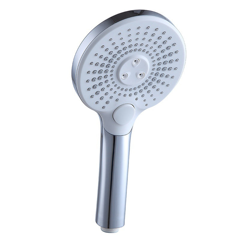 BowLift | Basic Shower Head Round Plastic Handheld Shower Head in Silver