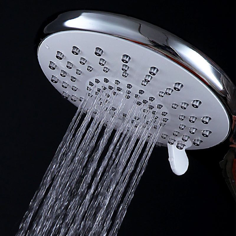 BowLift | Basic Shower Head Round Plastic Handheld Shower Head in Silver
