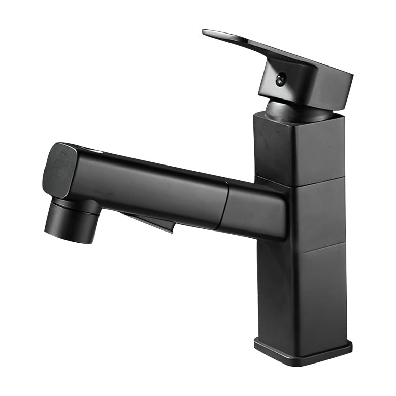BowLift | Bathroom faucet with pull-out lever handle Single hole basin mixer