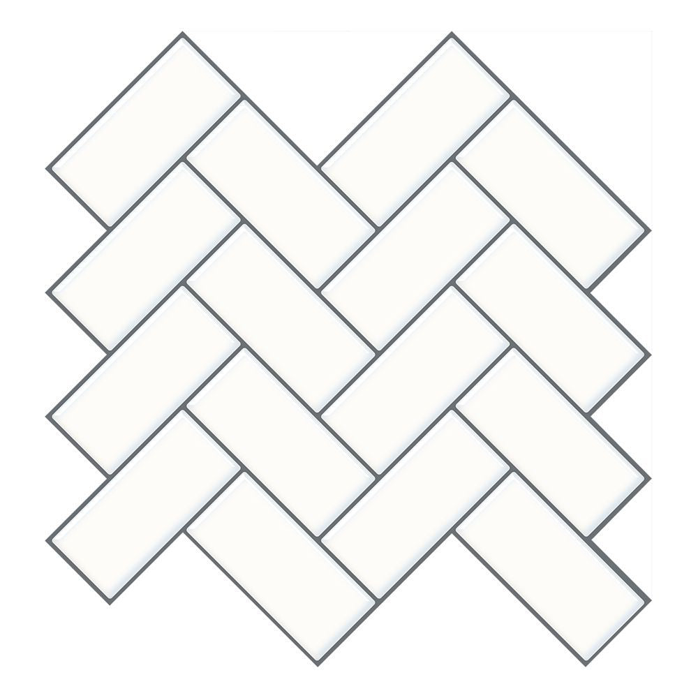 BowLift | Matte Square Peel & Stick Tile Stone Composite Subway Tile for Kitchen Backsplash