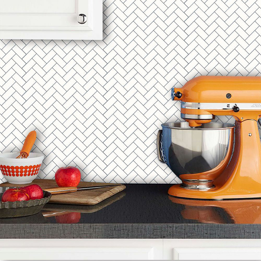 BowLift | Matte Square Peel & Stick Tile Stone Composite Subway Tile for Kitchen Backsplash