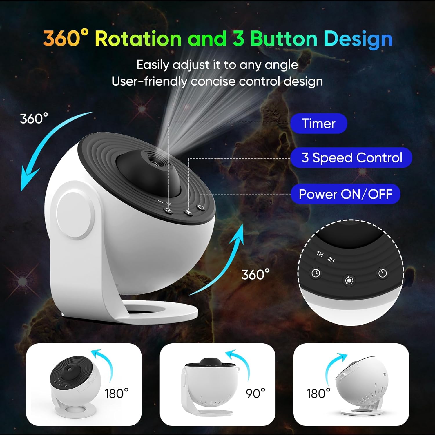 BowLift | 360° Planetarium Projector | Improved Relaxation and Stress Relief