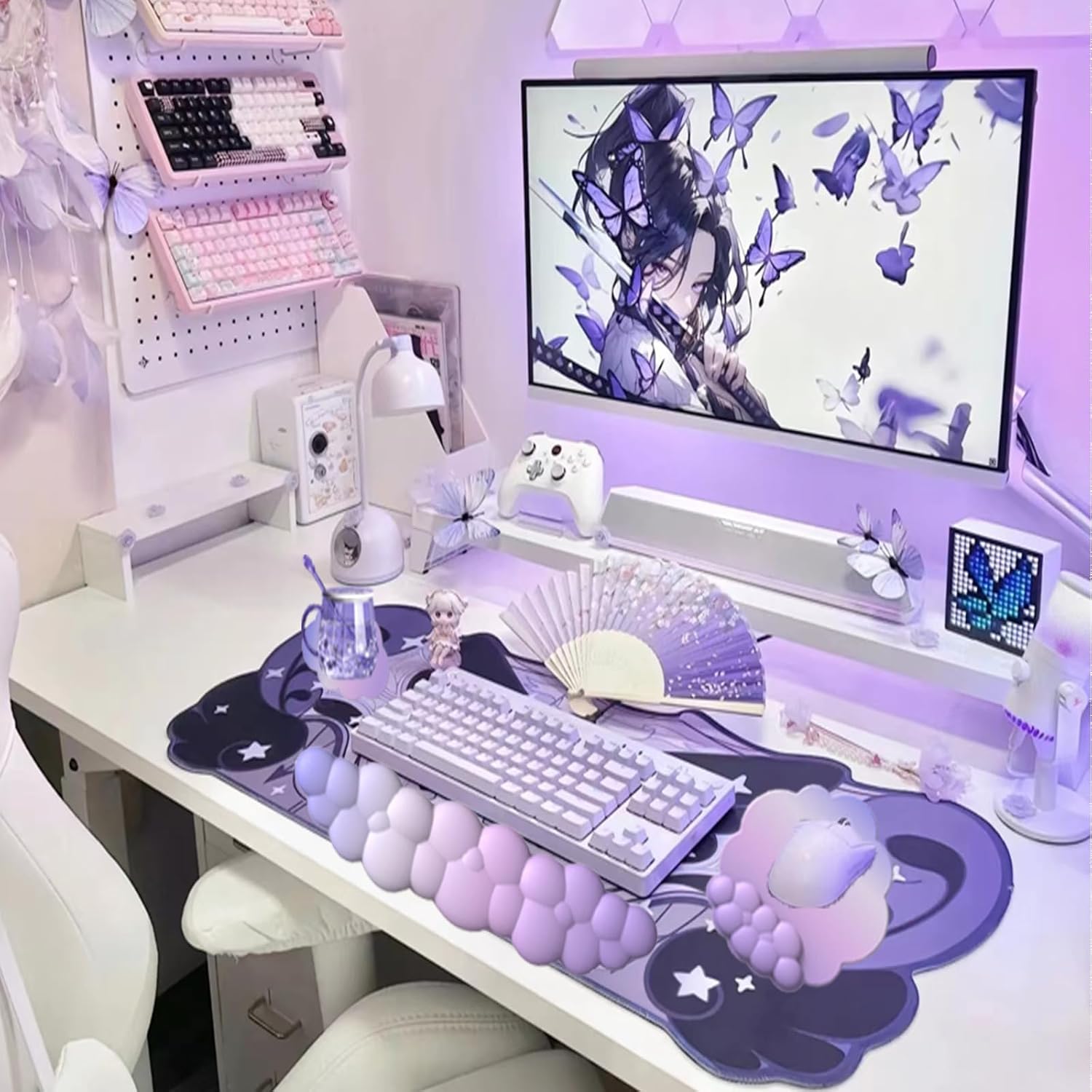 BowLift | Cloud-Shaped Ergonomic Wrist Rest Set with Mouse Pad & Coaster – Zeyora