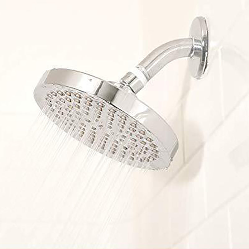 BowLift | Contemporary round fixed wall shower head Silver shower head
