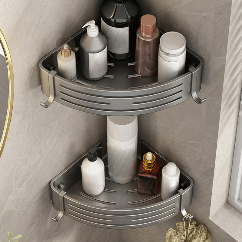 BowLift | 3-piece bathroom accessory set Contemporary aluminum bathroom shelf