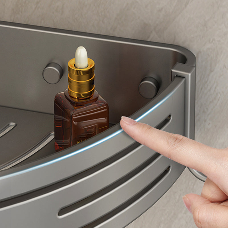 BowLift | 3-piece bathroom accessory set Contemporary aluminum bathroom shelf