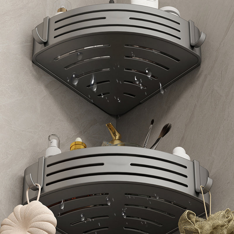 BowLift | 3-piece bathroom accessory set Contemporary aluminum bathroom shelf