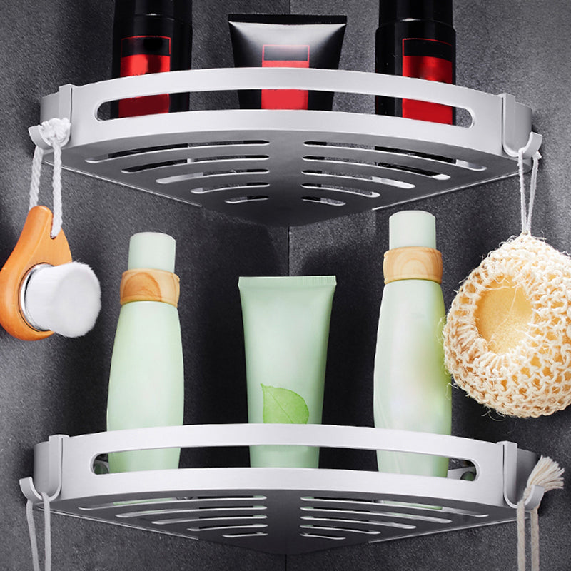 BowLift | Contemporary silver metal bathroom accessory set with towel rack