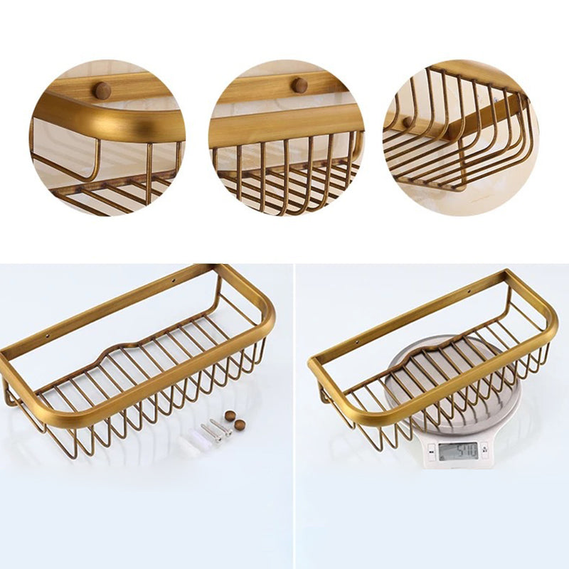 BowLift | 4-piece traditional bathroom accessory set Gold Brass bathroom accessory hardware set