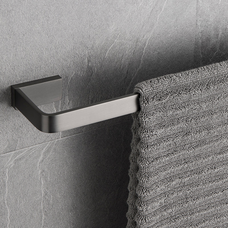 BowLift | Gray metal modern bathroom accessories as a single piece or as a set