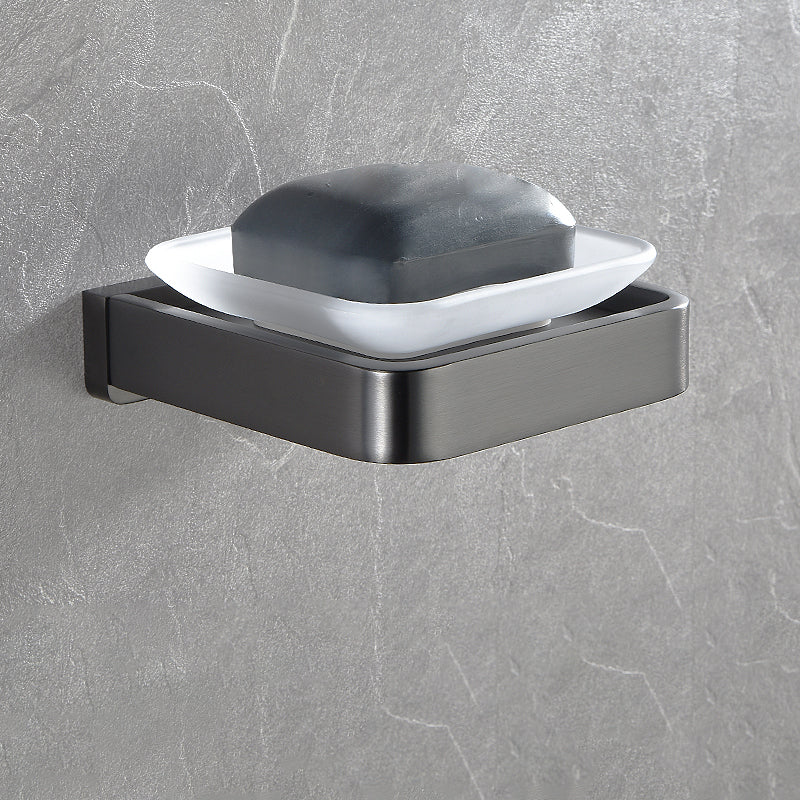 BowLift | Gray metal modern bathroom accessories as a single item or as a set