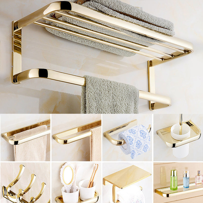 BowLift | Chrome/Gold Bathroom Accessory Set Modern Metal Bathroom Hardware Set