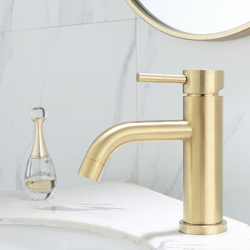 BowLift | Deck Mounted Roman Tub Faucet Low Arc Tub Faucet Set in Gold