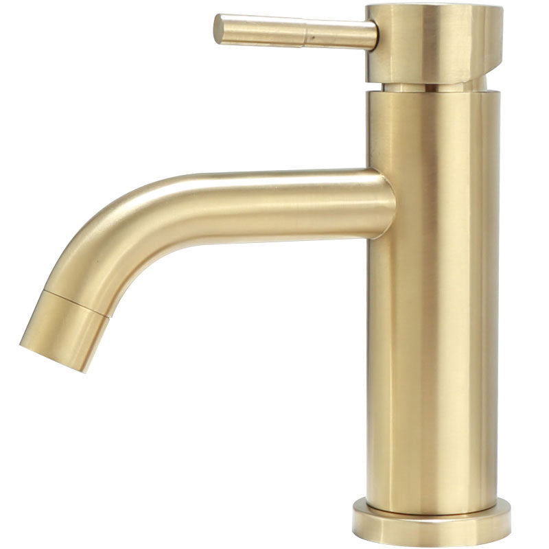 BowLift | Deck Mounted Roman Tub Faucet Low Arc Tub Faucet Set in Gold