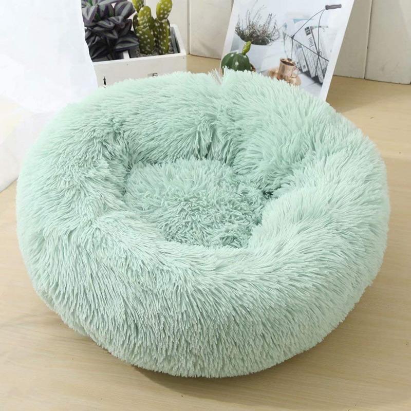 BowLift | PawNest Calming Donut Cat Bed | Round Plush Nest | Stress-Reducing & Cozy | Perfect for Cats & Small Dogs