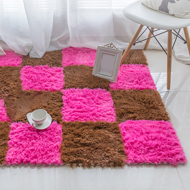 BowLift | Basic carpet tiles solid color long pile square bedroom carpet tiles