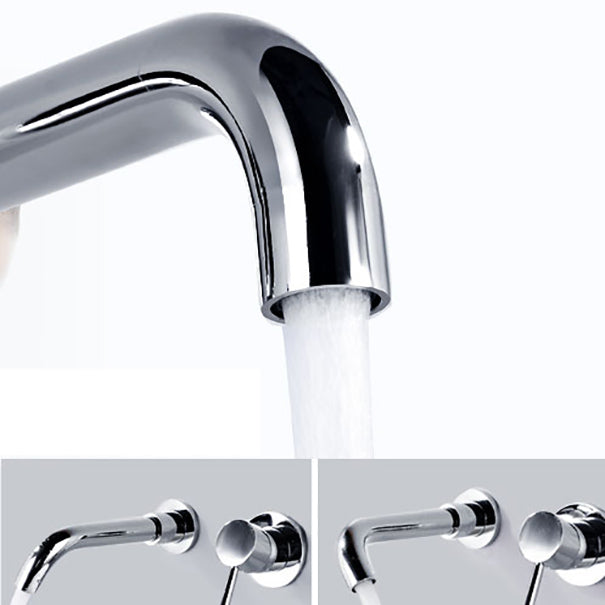 BowLift | Wall-mounted Bronze Bathtub Filler Double Handles Bathtub Spout Bathtub Faucet Trim