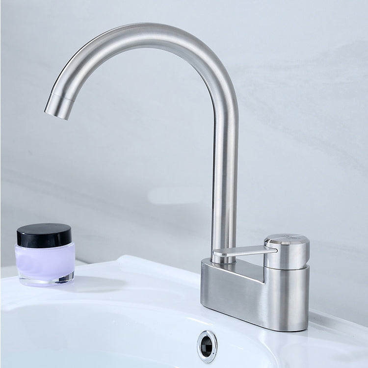 BowLift | Deck Mounted Center Freestanding Bathtub Filler Single Handle Freestanding Faucet