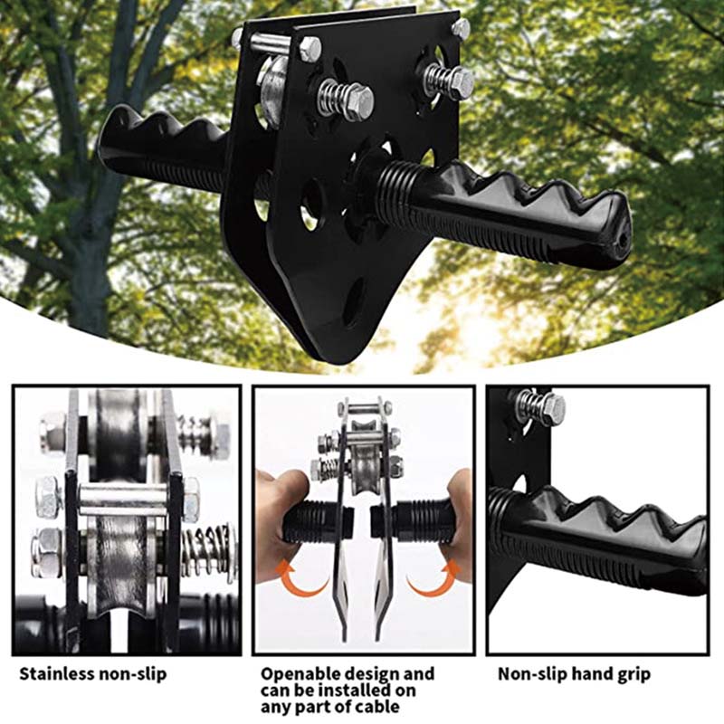 BowLift | Zipline Kit for Kids and Adult, 65 ft Zip Line Kits Up to 500 lb,Playground Entertainment with Zipline, Nylon Safety Harness, Seat, and Handlebar