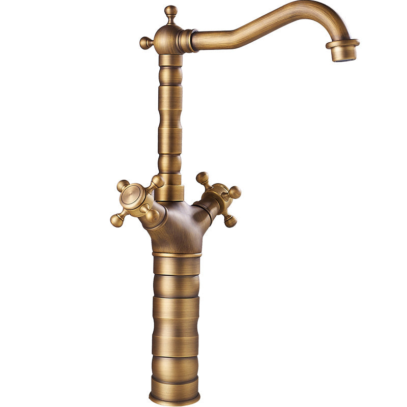 BowLift | Deck Mounted Copper Roman Tub Faucet Double Handles Roman Tub Faucet Set