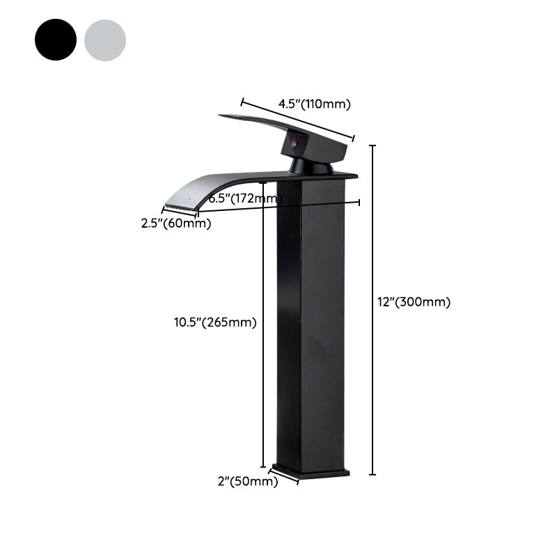 BowLift | Basin faucet lever handle waterfall outlet bathroom fixture