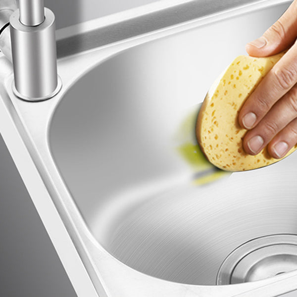 BowLift | Modern bar prep mirror stainless steel with faucet workstation strip