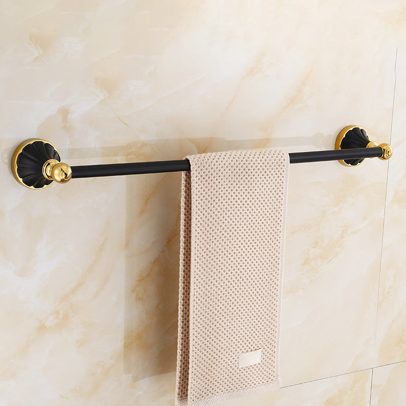 BowLift | Traditional Bathroom Accessories Set Towel Bar Bathroom Shelf Black Bathroom Accessories Set