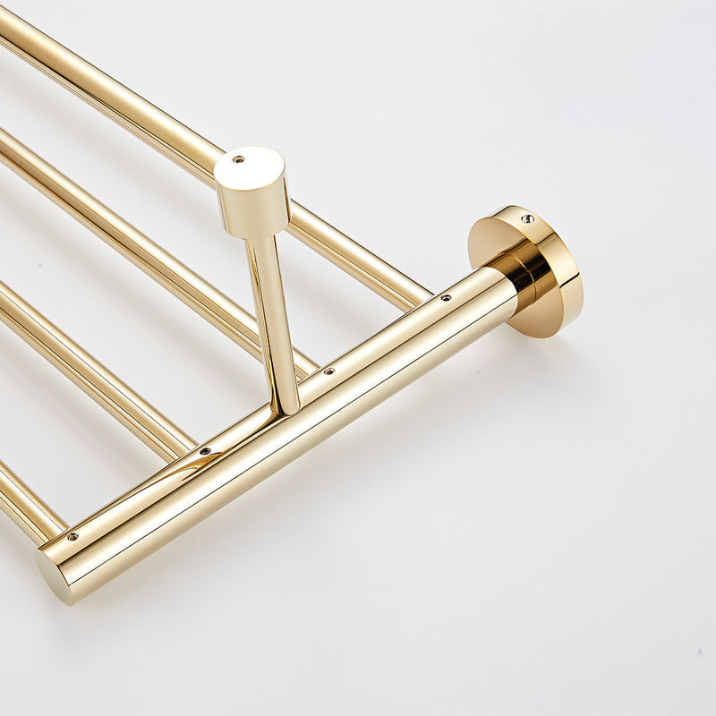BowLift | 4 Pieces Traditional Bathroom Accessory Set Brass Bathroom Set in Matte Gold