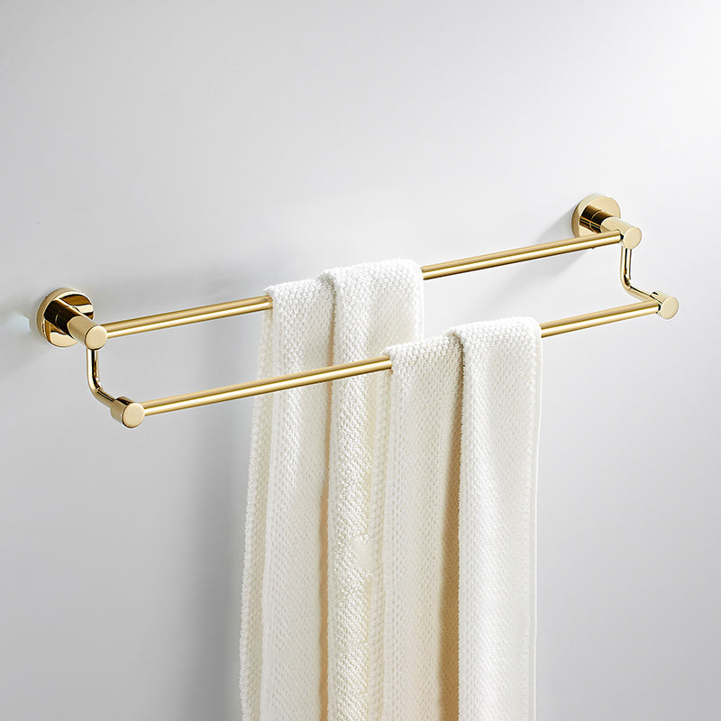 BowLift | 4 Pieces Traditional Bathroom Accessory Set Brass Bathroom Set in Matte Gold