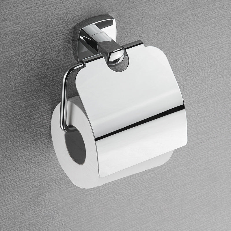 BowLift | Polished Chrome Modernism Bathroom Accessory Set Bath Shelf / Towel Bar / Bathrobe Hook Included